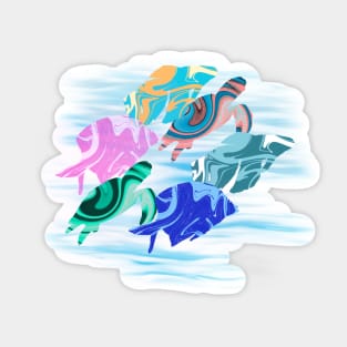 Out For A Swim Sticker